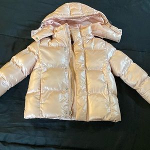 Girls Pink Puffer Coat NWOT